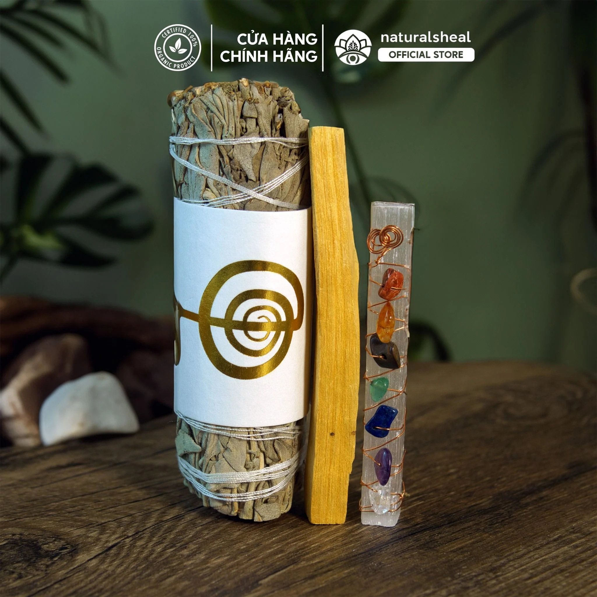 Xô Thơm, Palo Santo, Selenite Luân Xa - Thanh Tẩy | Natural's Heal_thumbnail_1