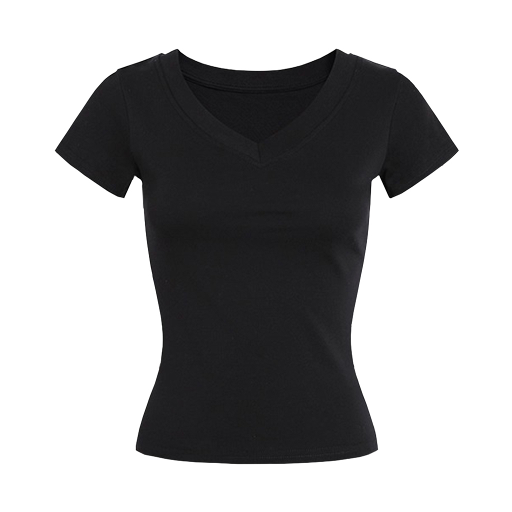 Áo thun ôm body cổ tim nữ tính tôn dáng AT00041 Beezy chất liệu visco co giãn thoải mái_thumbnail_10