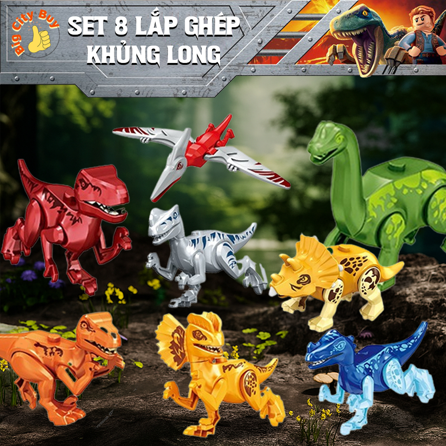 Khủng Long Mô Hình Lắp Ráp T Rex Thằn Lằn Bay Đồ Chơi Khủng Long Bạo Chúa Dinosaur Loại To_thumbnail_3