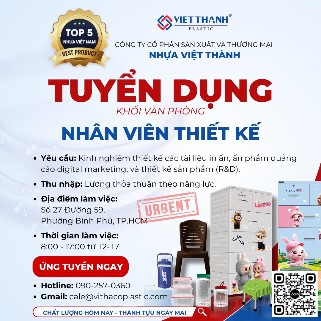Tuyển dụng Nhân viên Thiết kế (Designer)