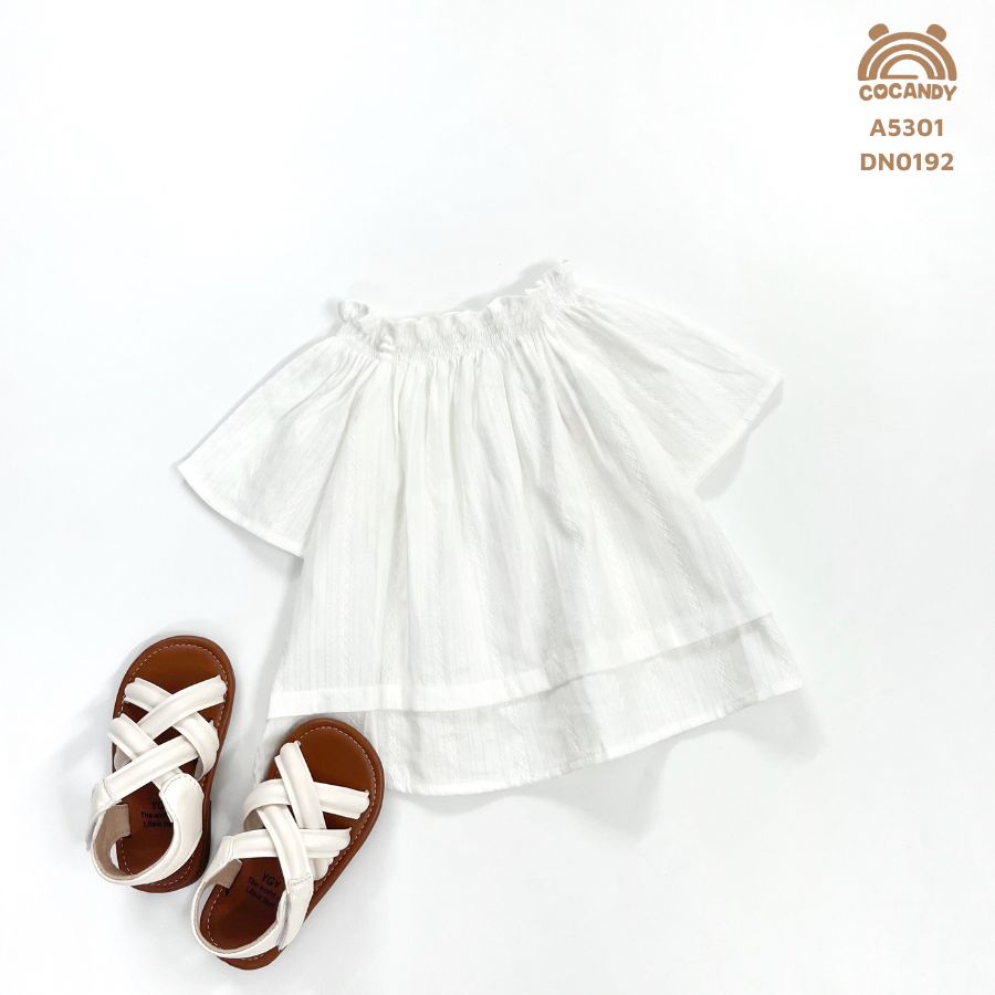 Áo cộc TRẮNG cổ nhúm 2 nơ_thumbnail_2