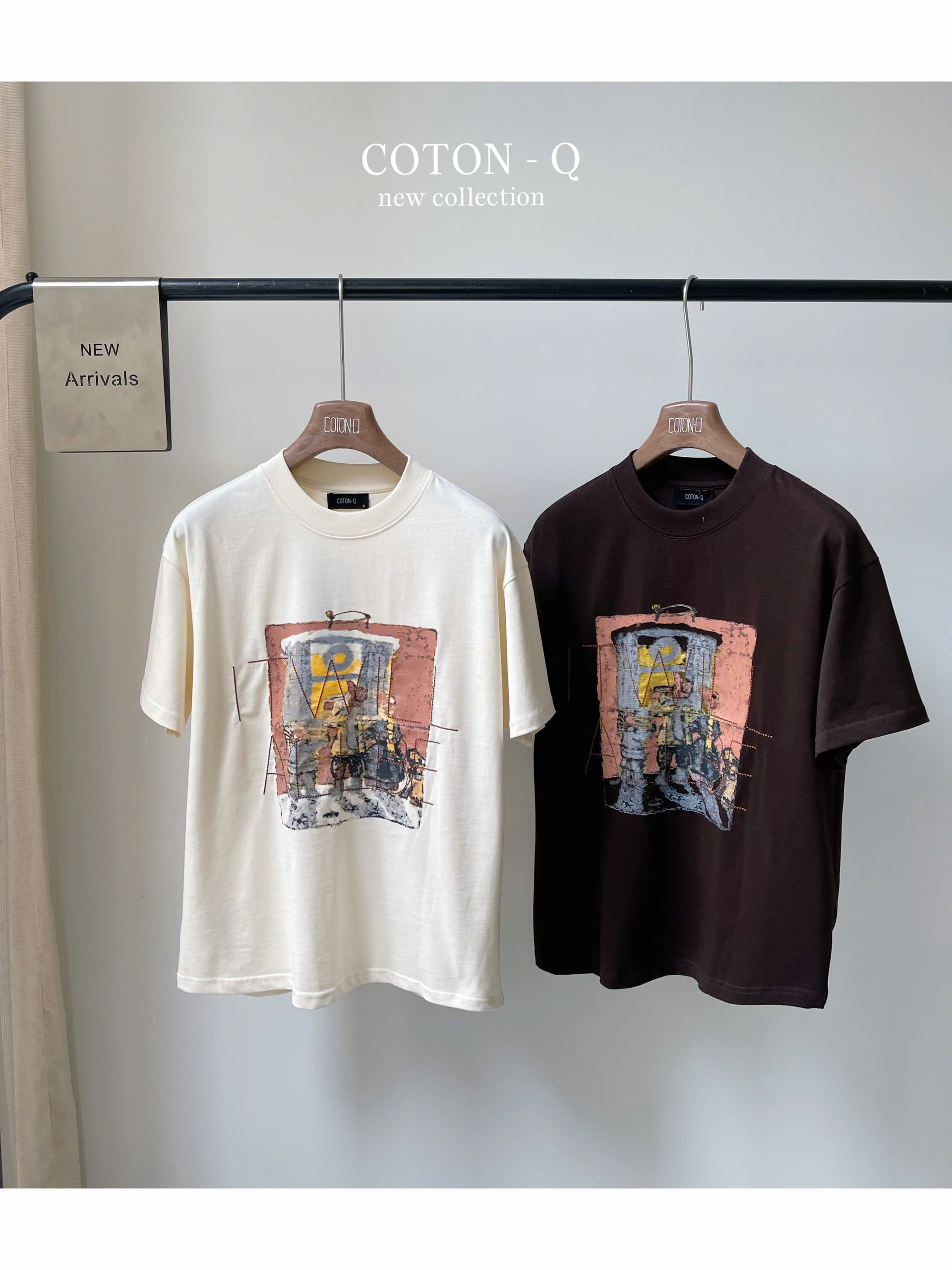 Áo thun in hình thêu chữ ( NÂU )_thumbnail_10