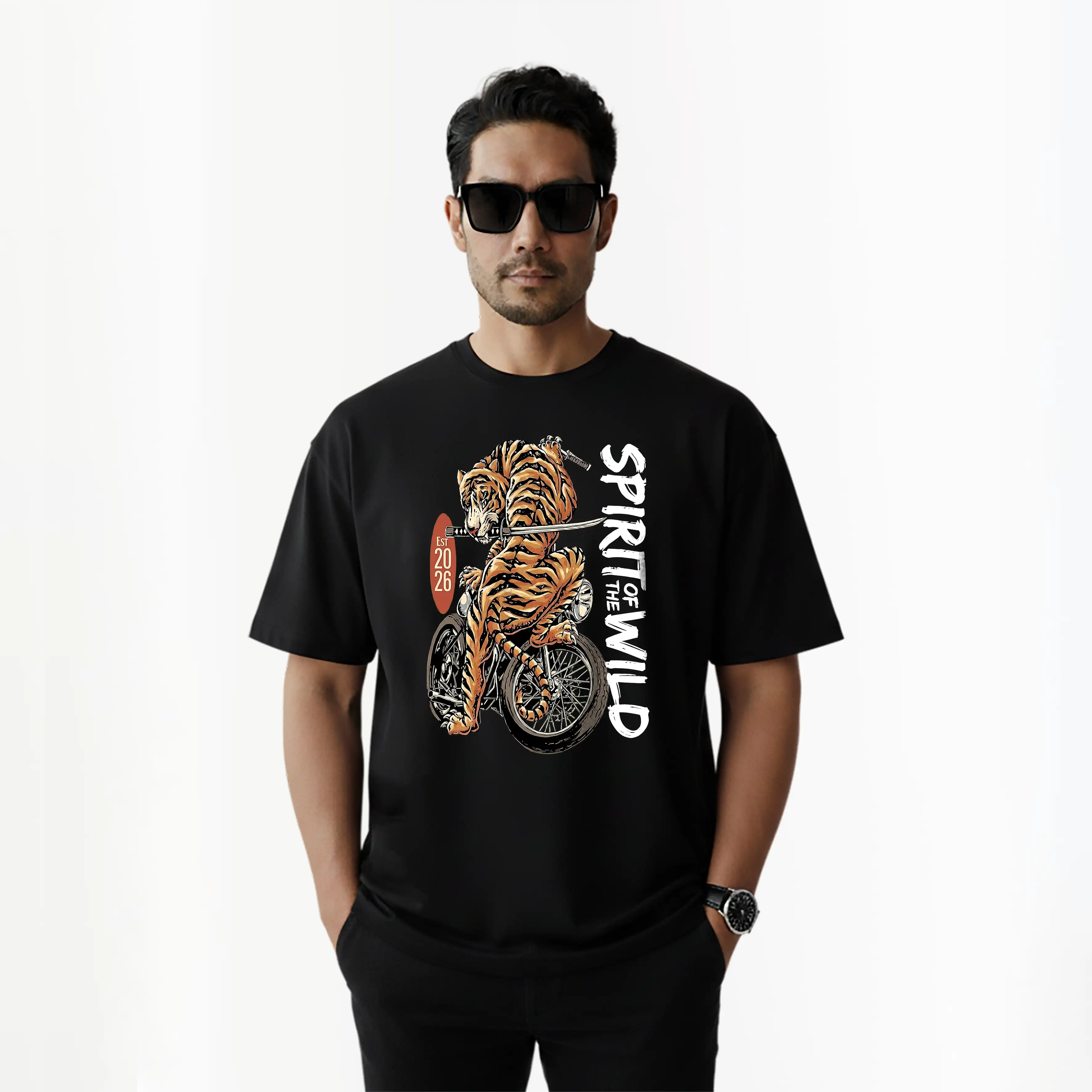 Áo thun nam form rộng tiger TeePrint 3219_thumbnail_4