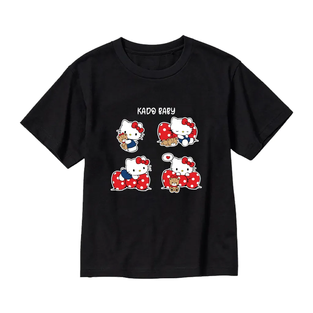 Áo thun kid form rộng Kado chất vải cotton dày dặn thoáng mát thoải mái Hello Kittie 2886_thumbnail_7