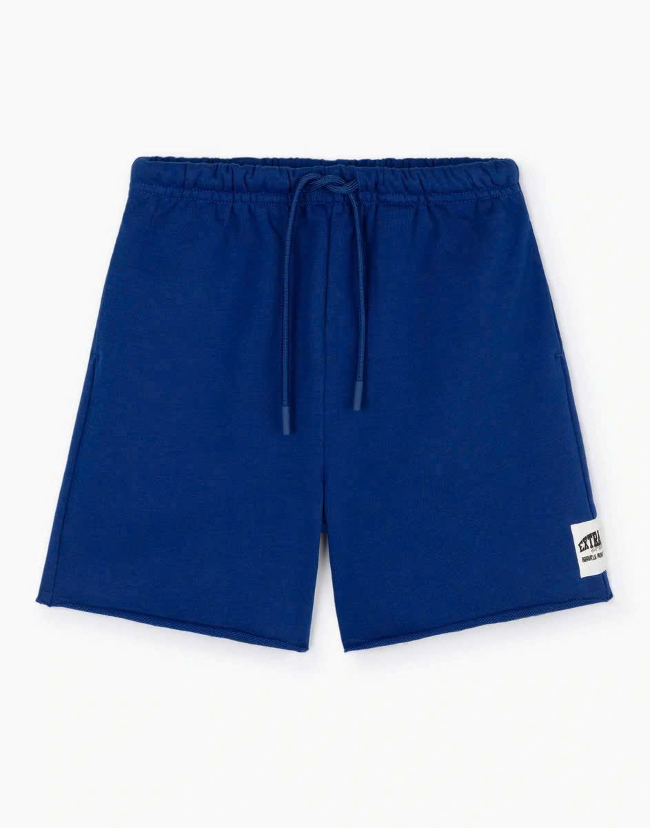 HE3 Quần short thun bé trai ( XANH )