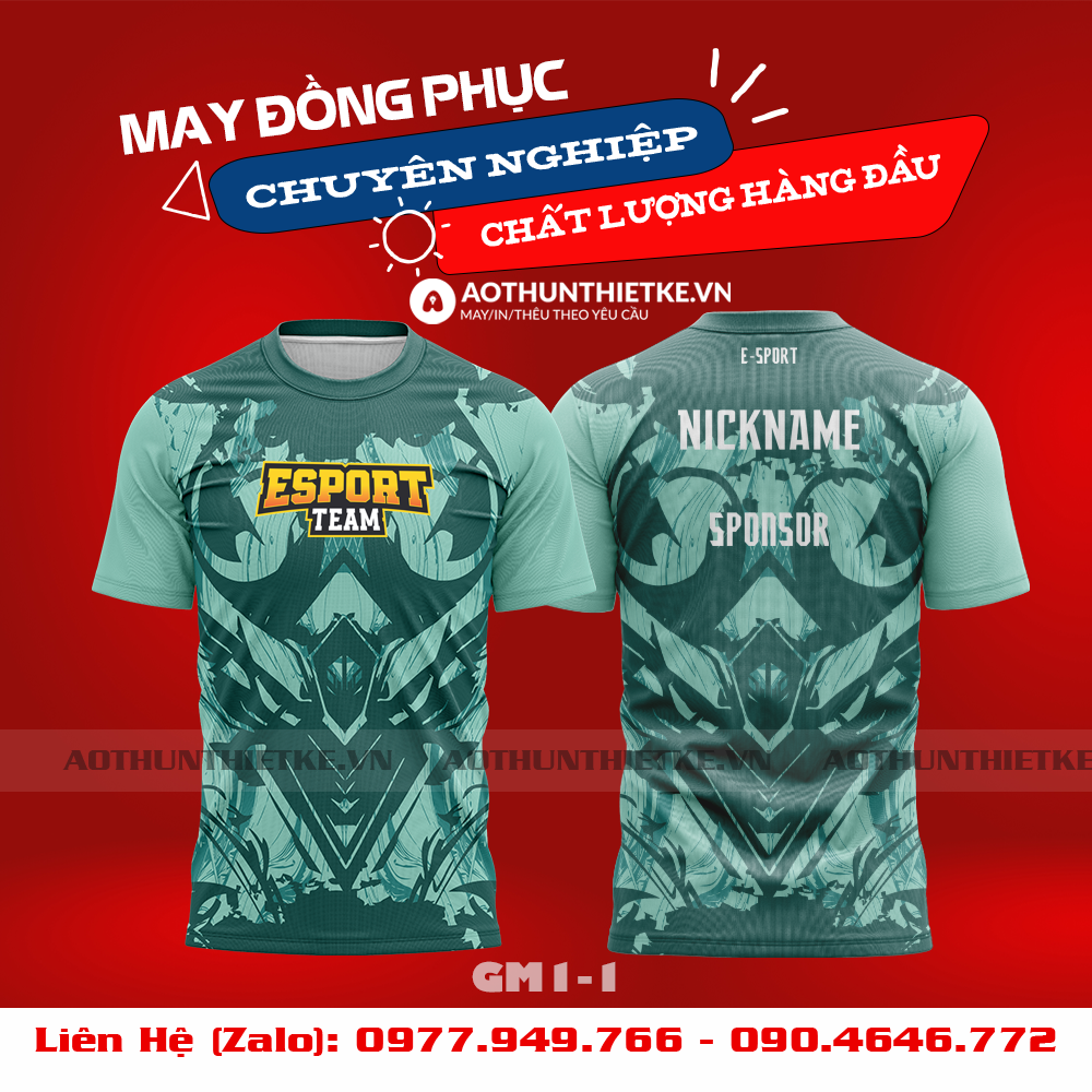 Mẫu Áo Game Thủ Esports Thiết Kế - TKGM82