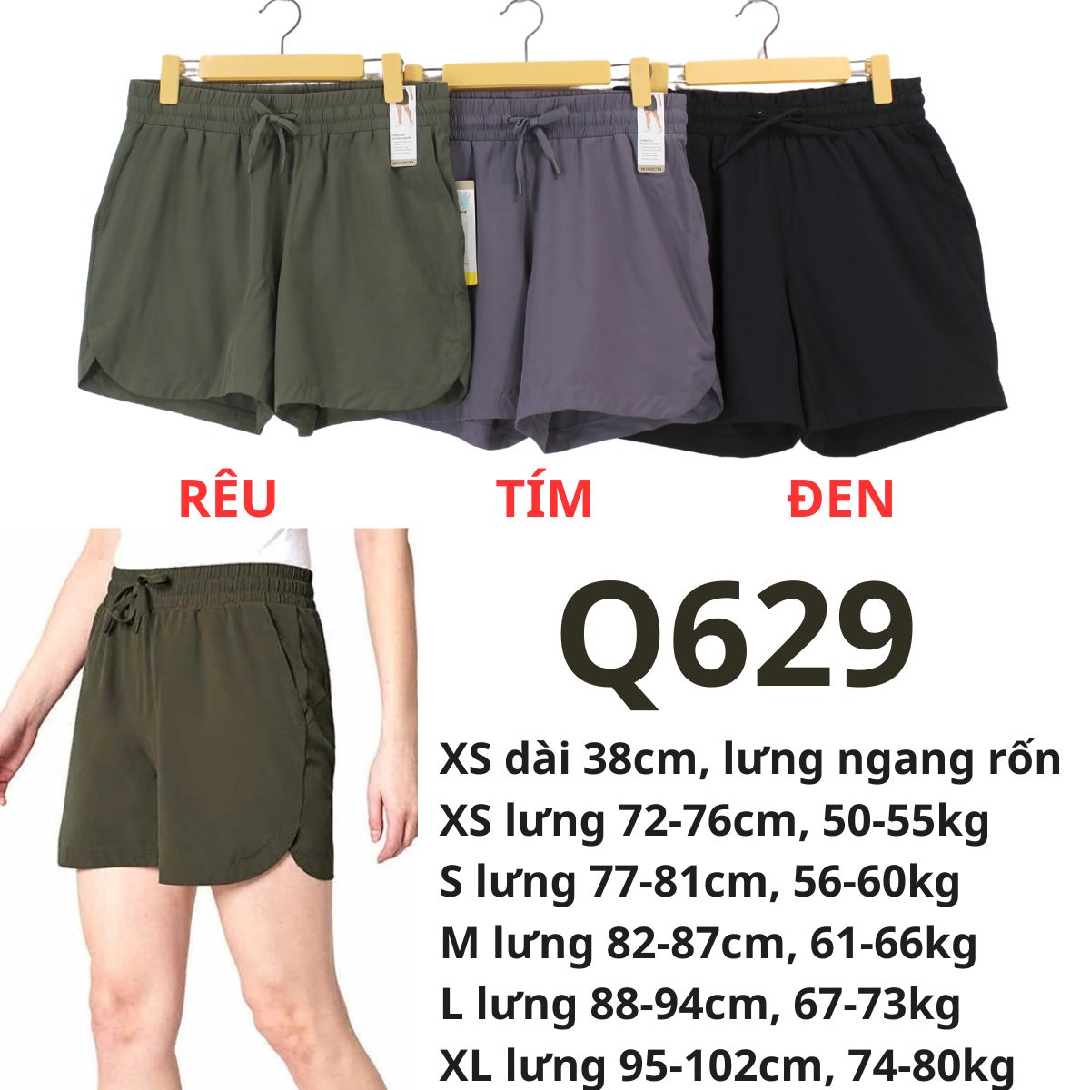 Q629- Quần đùi thể thao