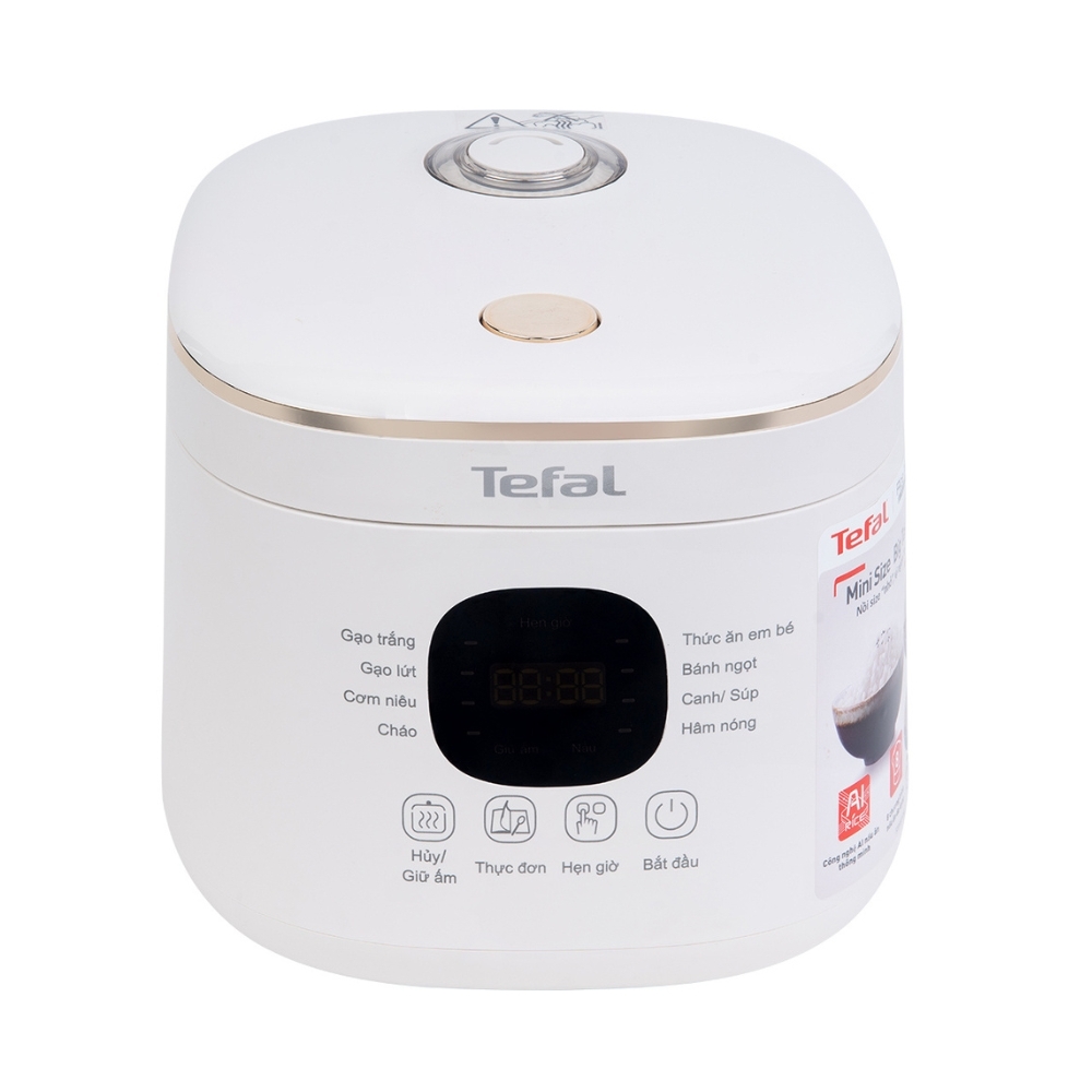 Nồi cơm điện tử Tefal Rice Mate Mini 0.7 lít RK515168 - Tặng túi Tole