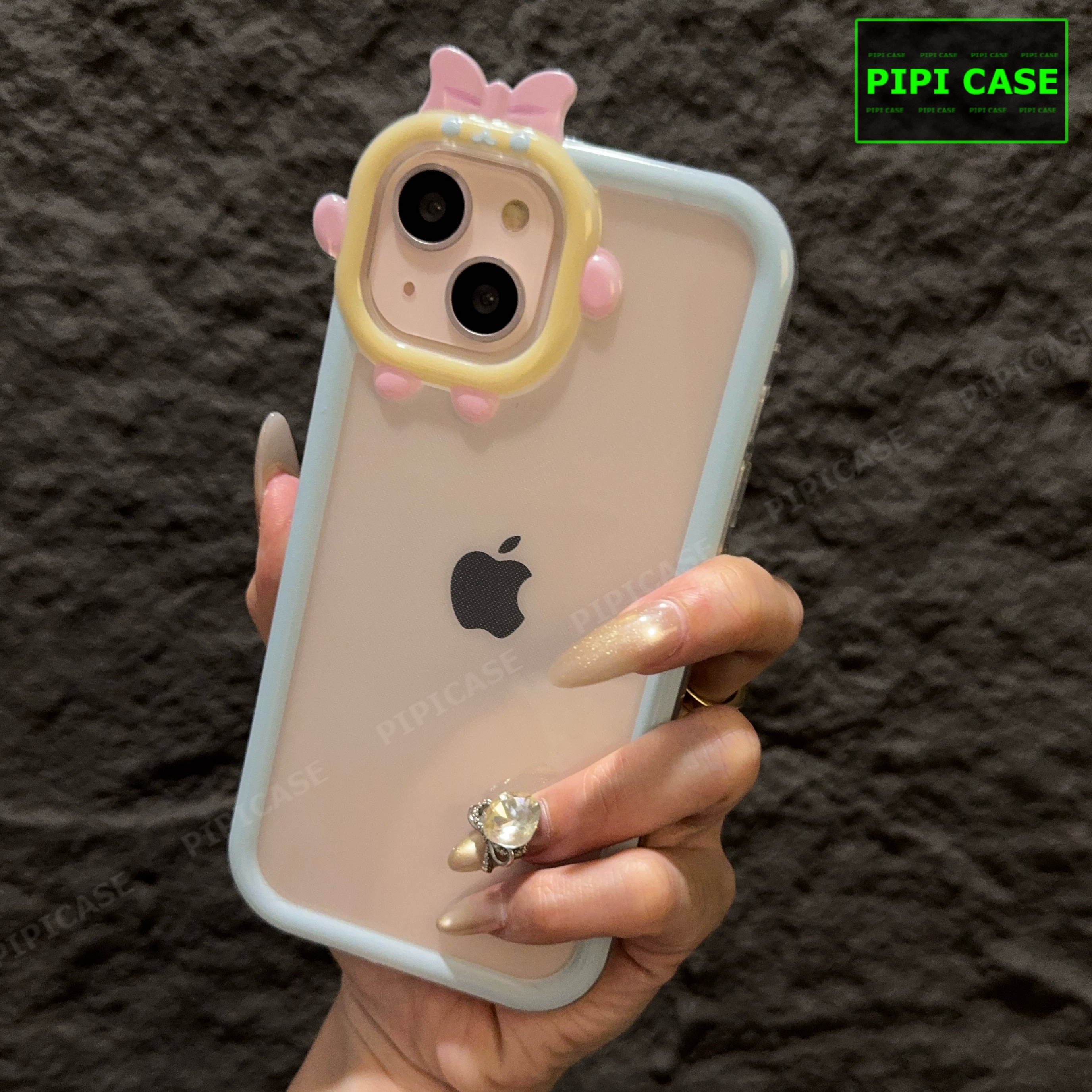 Ốp Lưng iPhone 14 Plus - Chic Cute - Xanh Nhạt