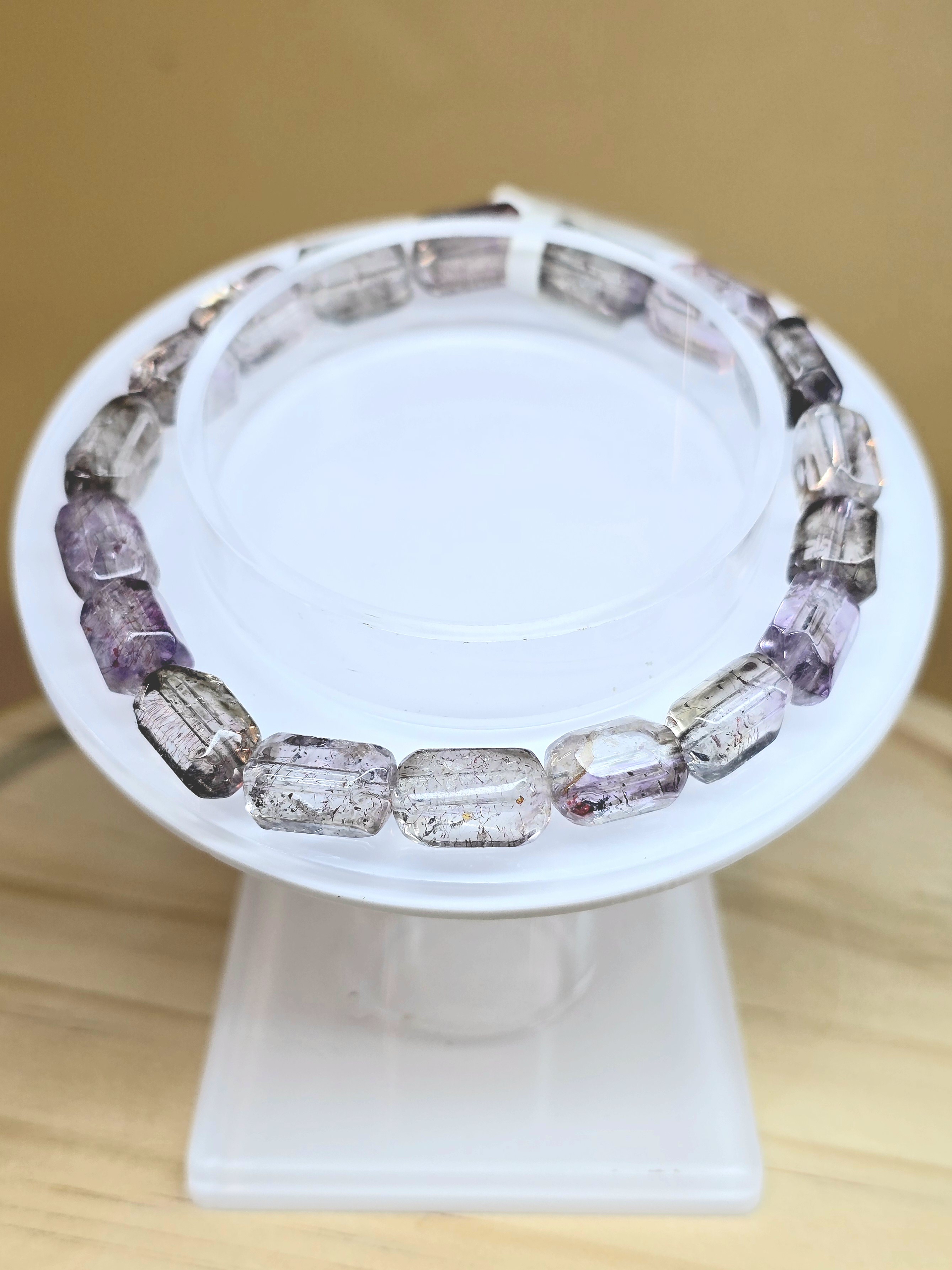 Vòng Thạch Anh Super 7 Loại 5A Dáng Freeform