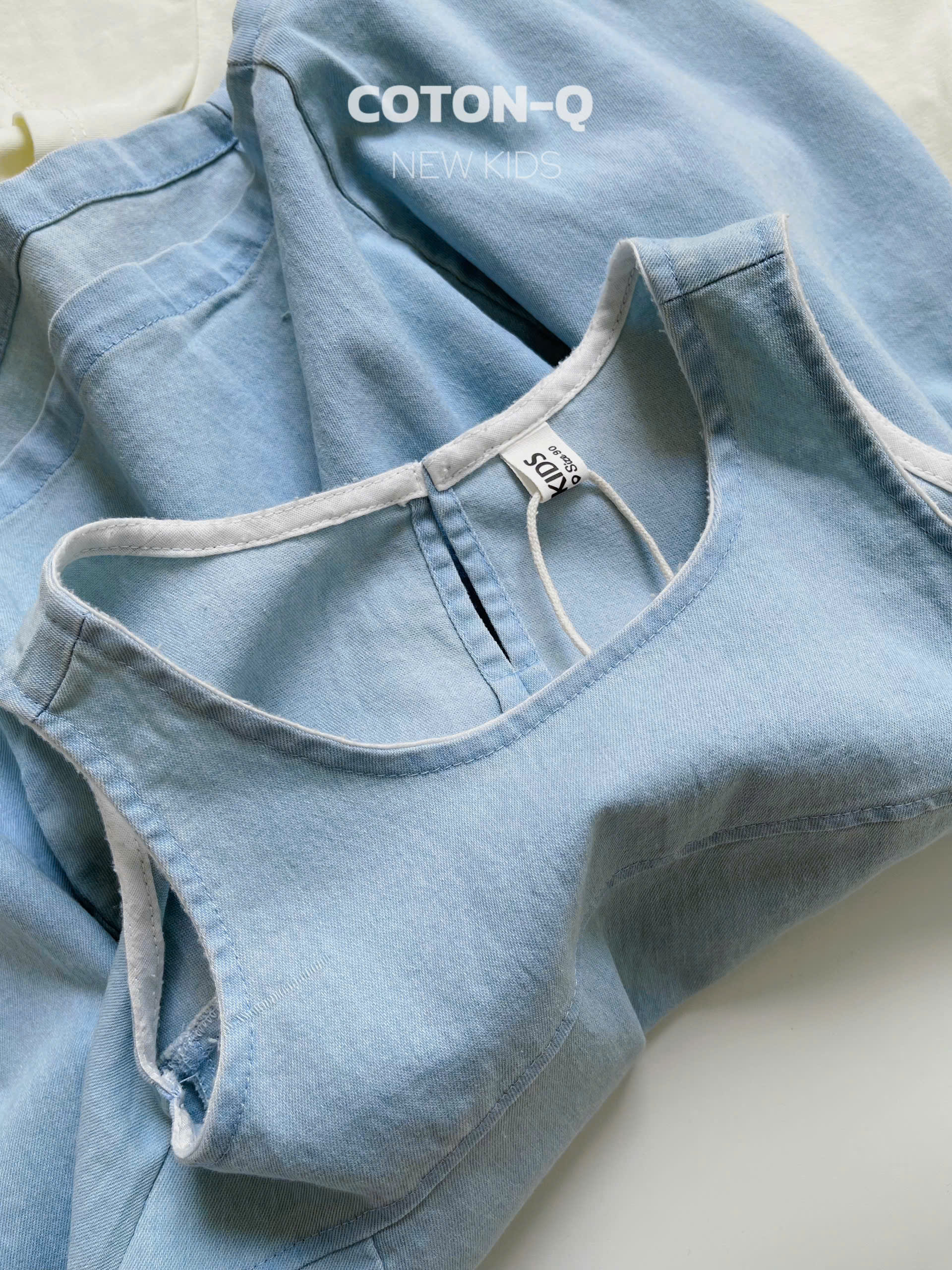 Set áo thun + yếm jean bé gái_thumbnail_8