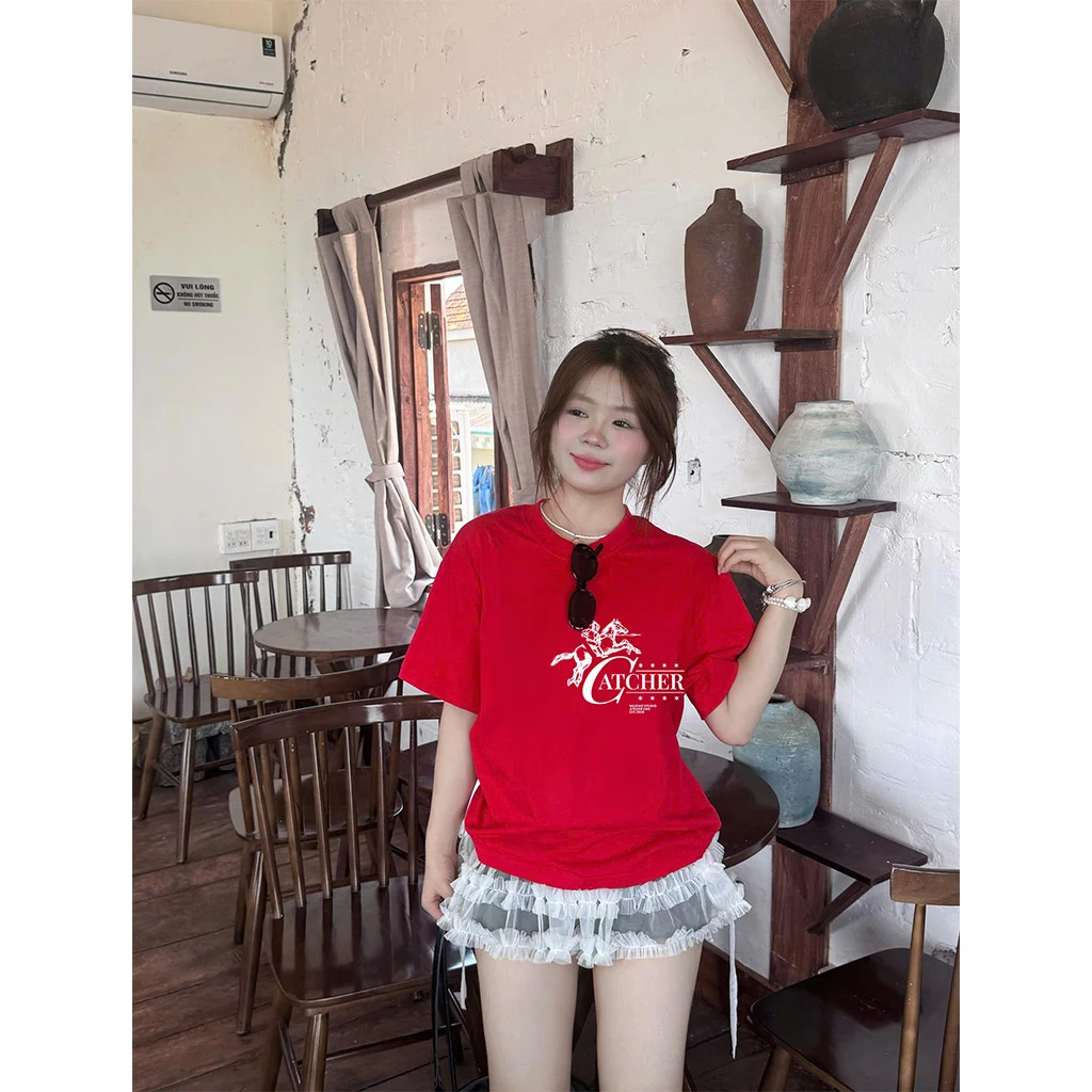 Áo thun Tết nam nữ form boxy Miucho vải thoáng mát dày dặn hình phối chữ cá tính in mix 2933_thumbnail_7