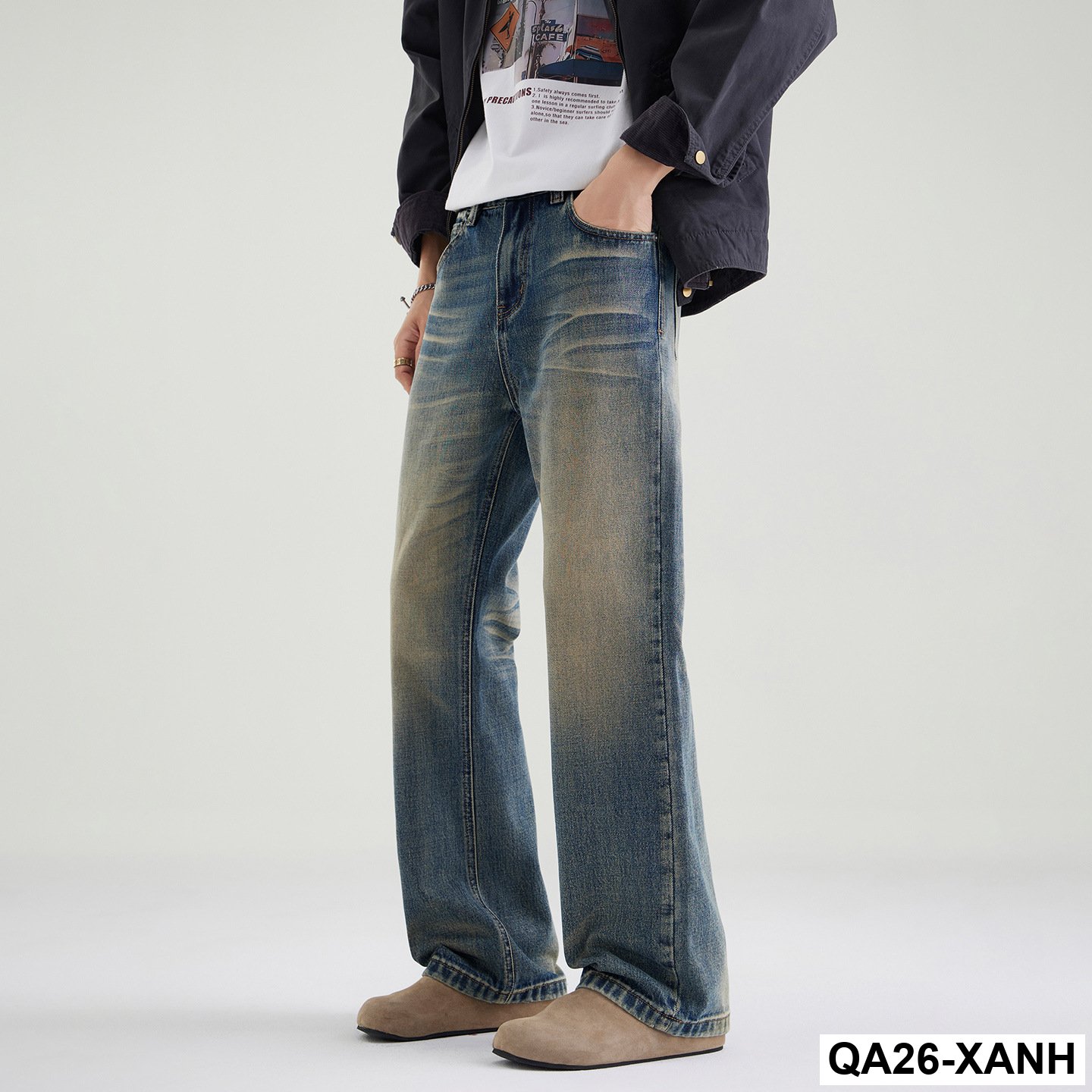 Quần jean ống rộng phong cách retro thông thường của Mỹ cao cấp dành cho nam giới theo xu hướng quần dài đa năng cá tính_thumbnail_4