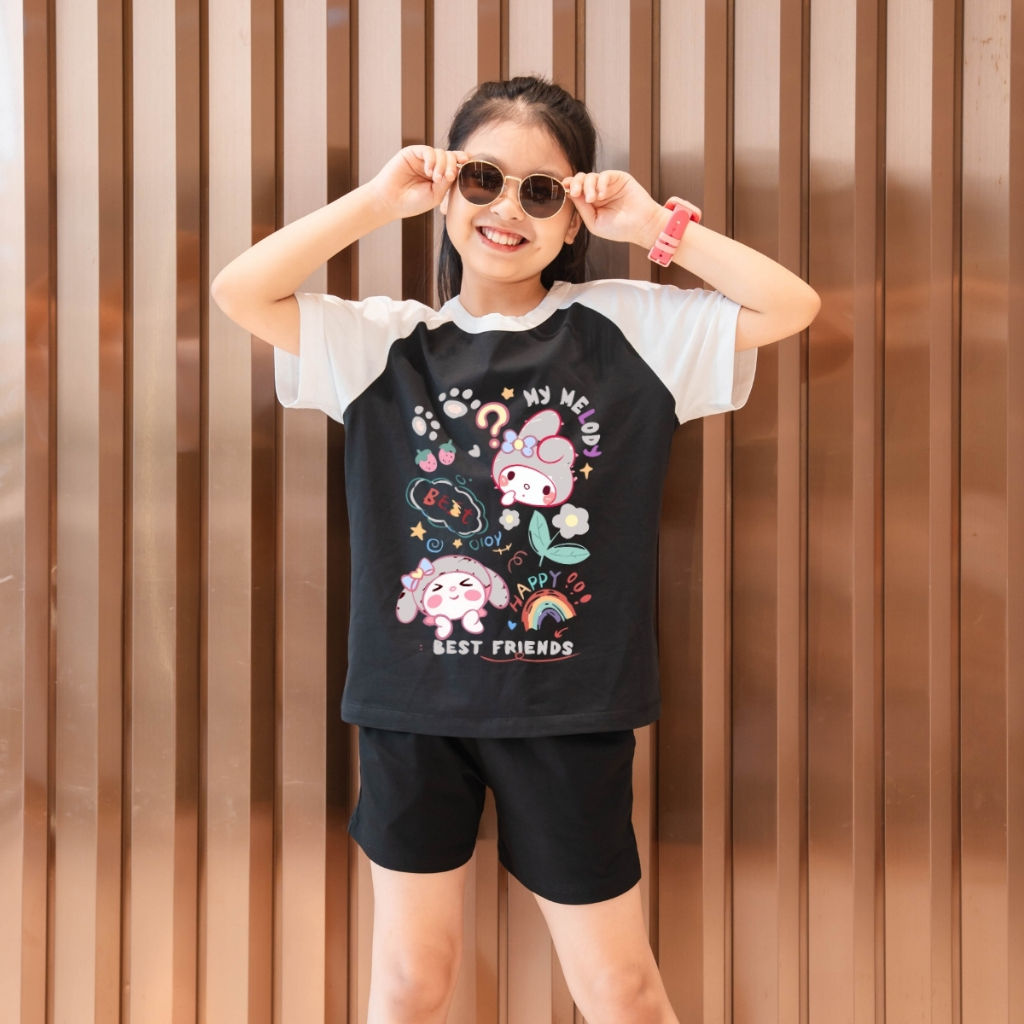 Bộ quần áo bé gái  phối màu in hình nhiều mẫu - Loza G0184_thumbnail_8