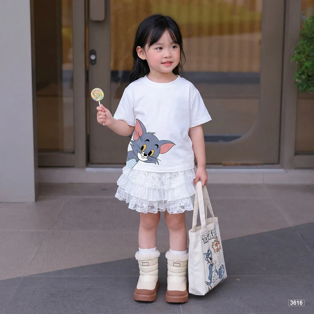 Áo thun bé trai bé gái hoạt hình Mèo Tôm Kado 3616_thumbnail_5