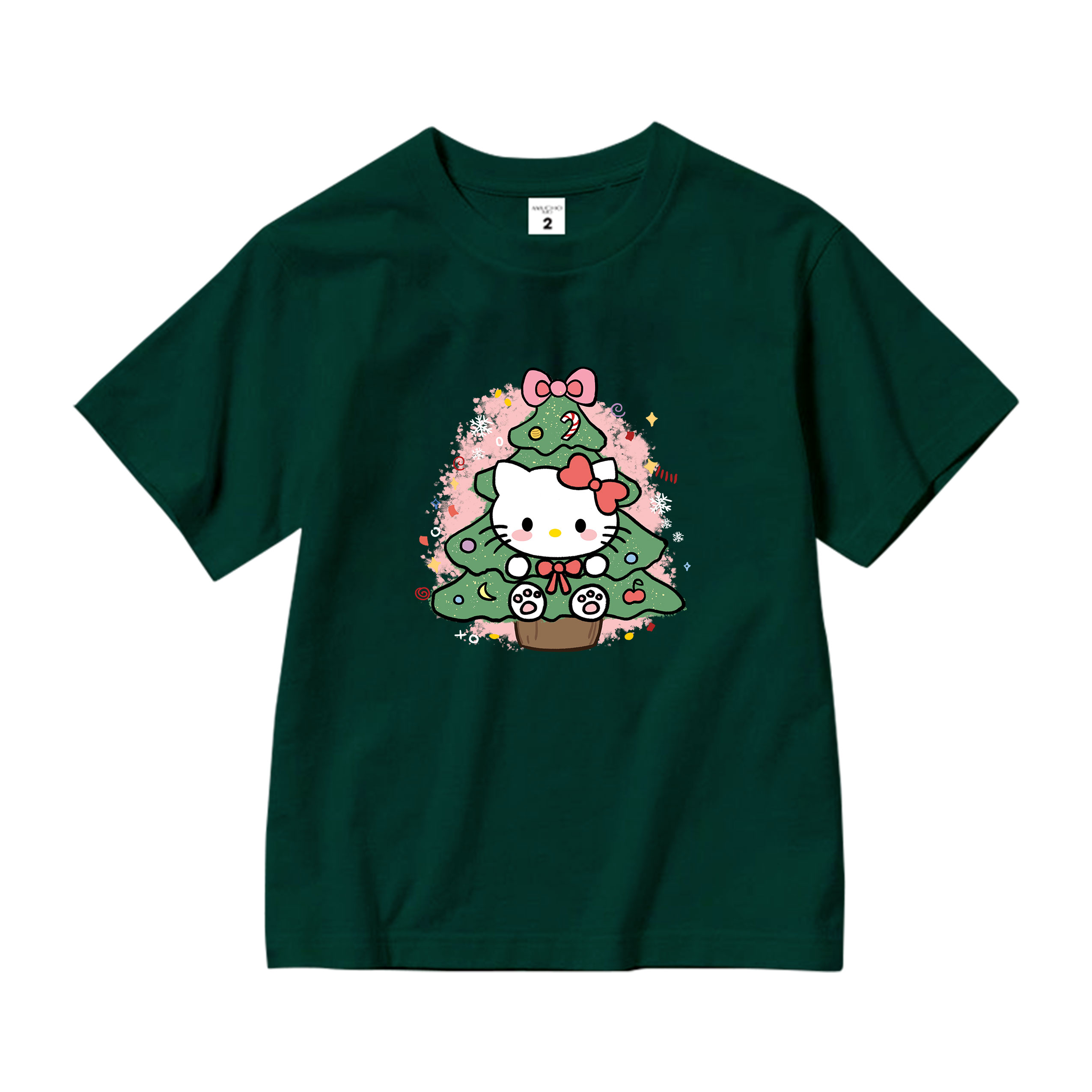 Áo thun bé gái giáng sinh noel from rộng chất vải cotton thoáng mát AED1709 Miucho Kid in artwork_thumbnail_13