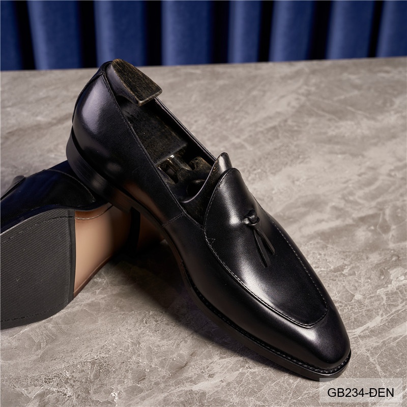 GB234 - Giày Nam Lười Da Bò Thời Trang Hàn Quốc Đế Cao Su Thoáng Khí_thumbnail_5