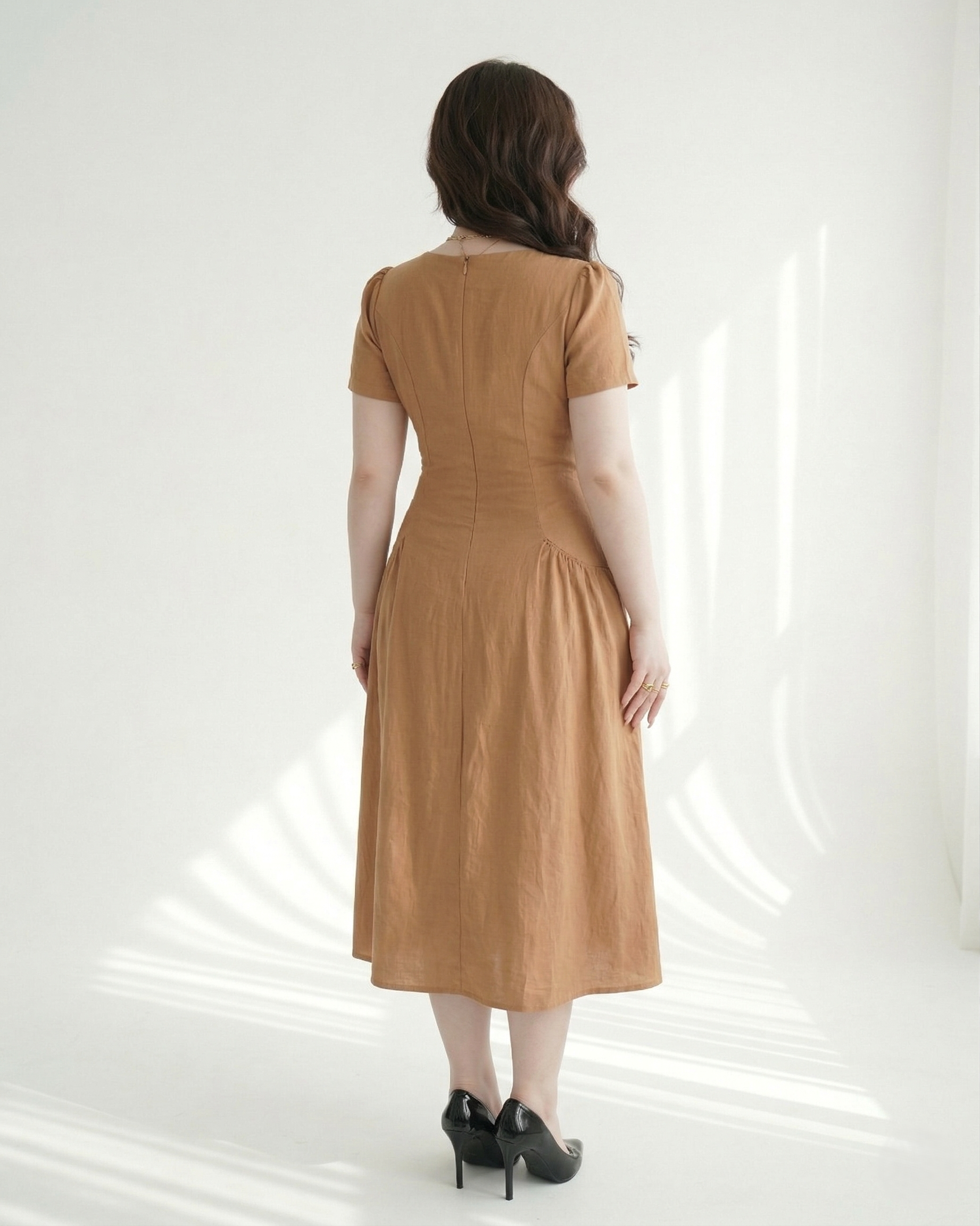 BIGSIZE-Đầm dáng dài túi kiểu bên hông DA180_thumbnail_3