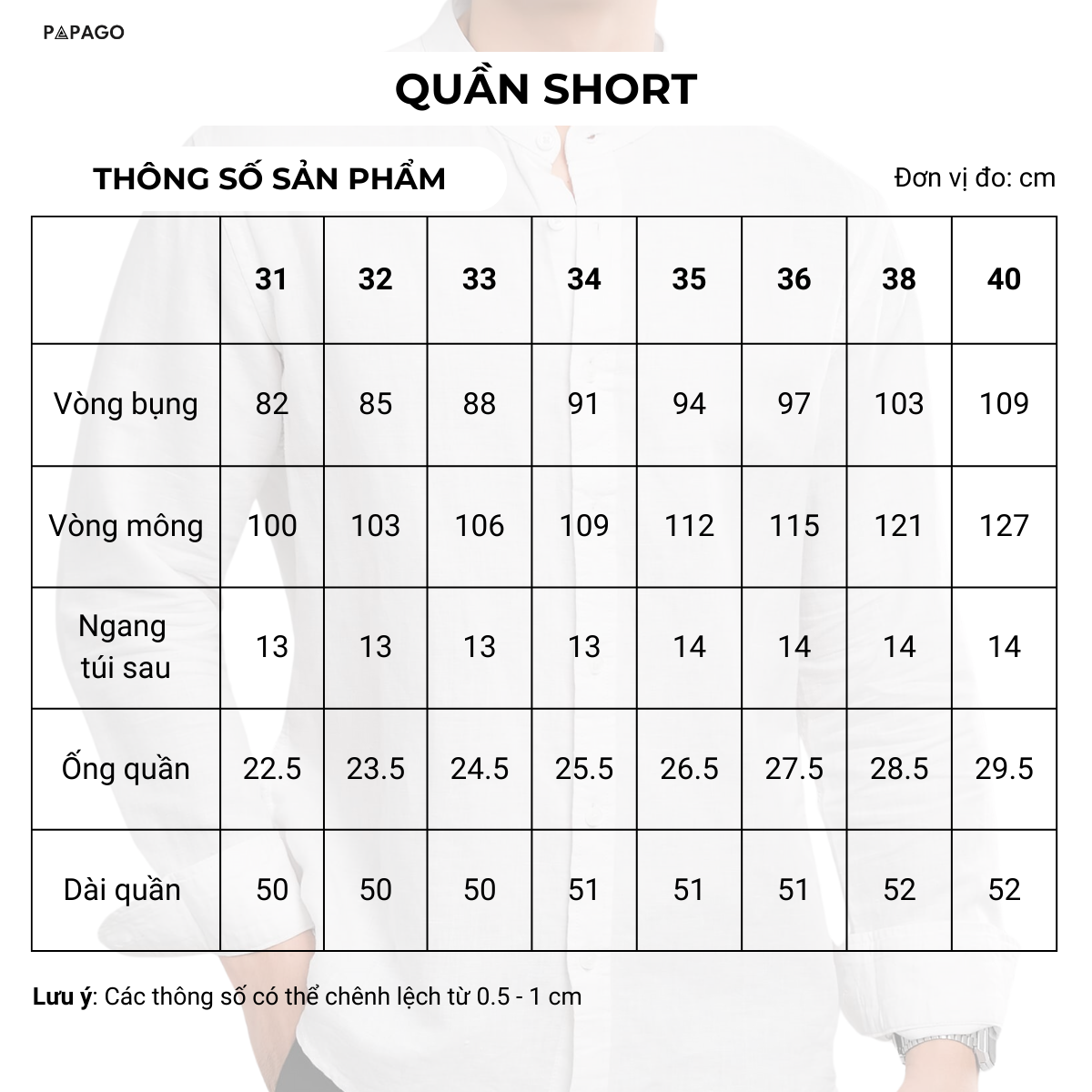 Quần short nam PAPAGO, quần ngố cao cấp chất mềm đẹp trung niên - P25QS003_thumbnail_6