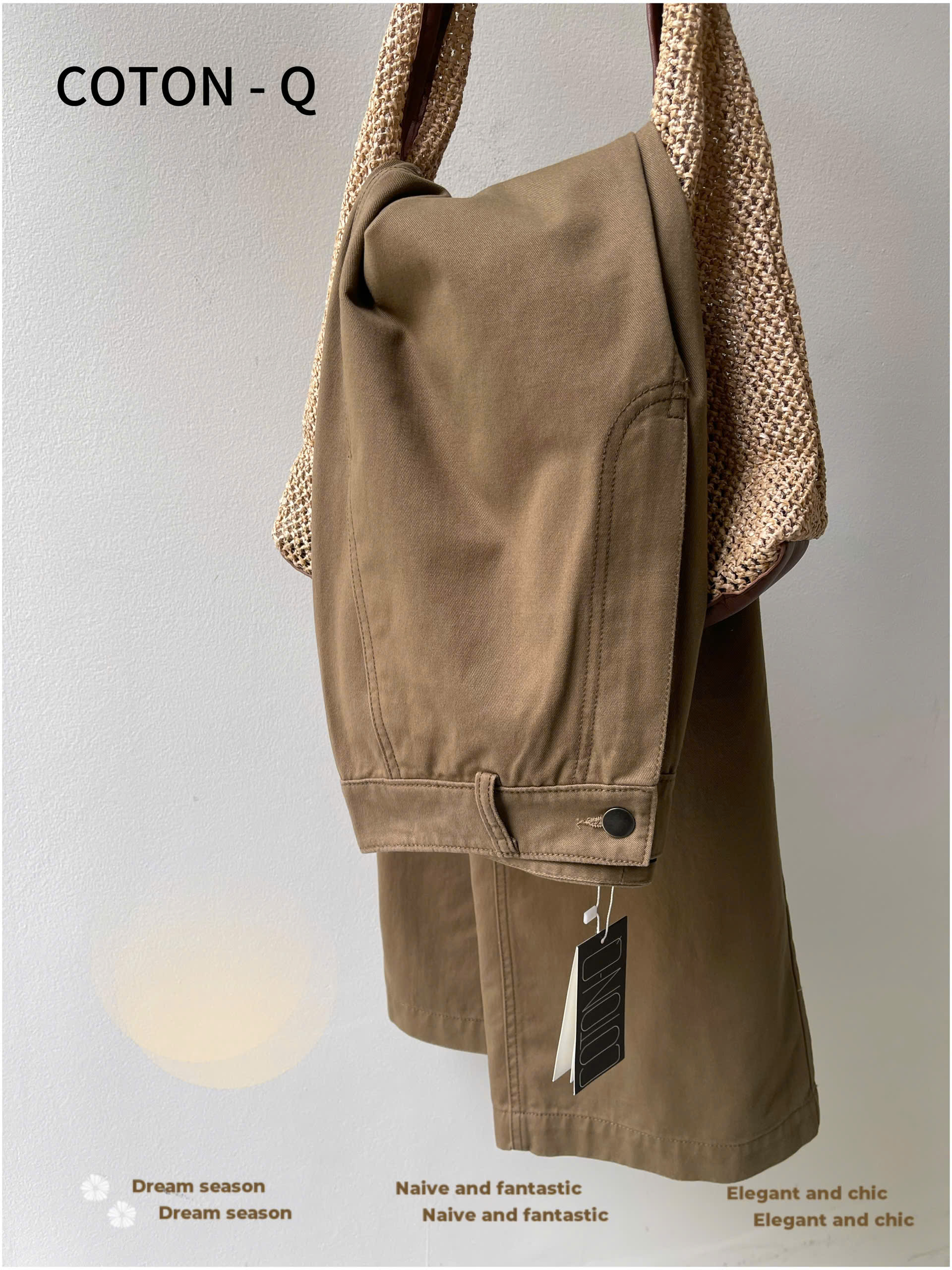 Quần dài nữ Coton Q suông nâu_thumbnail_9