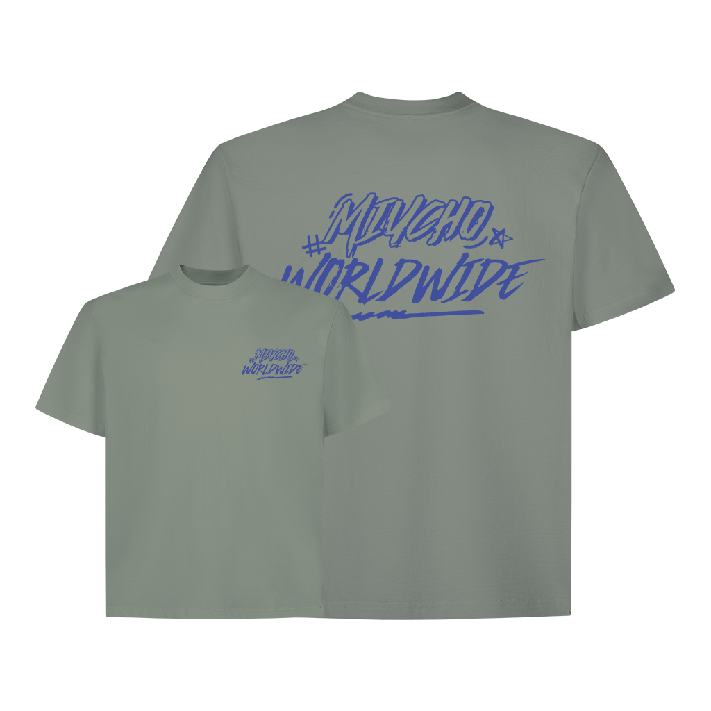 Áo phông nam world wide form boxy 2149 Miucho Club vải cotton 2c 250gsm cổ tròn đứng form in mix_thumbnail_14