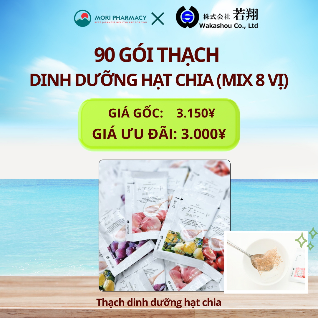 90 gói thạch dinh dưỡng hạt chia