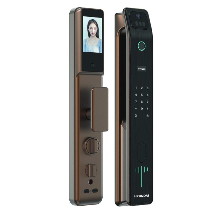 KHÓA CỬA ĐIỆN TỬ HYUNDAI HY-SLA808F AMBER GOLD