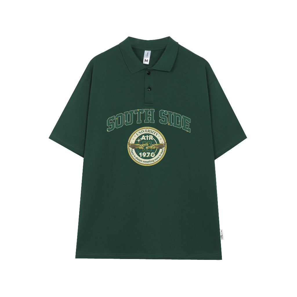 Áo polo nam form rộng đẹp PLD182 Miucho Man tay lỡ vải cotton mềm mại cho nam in Typography_thumbnail_6