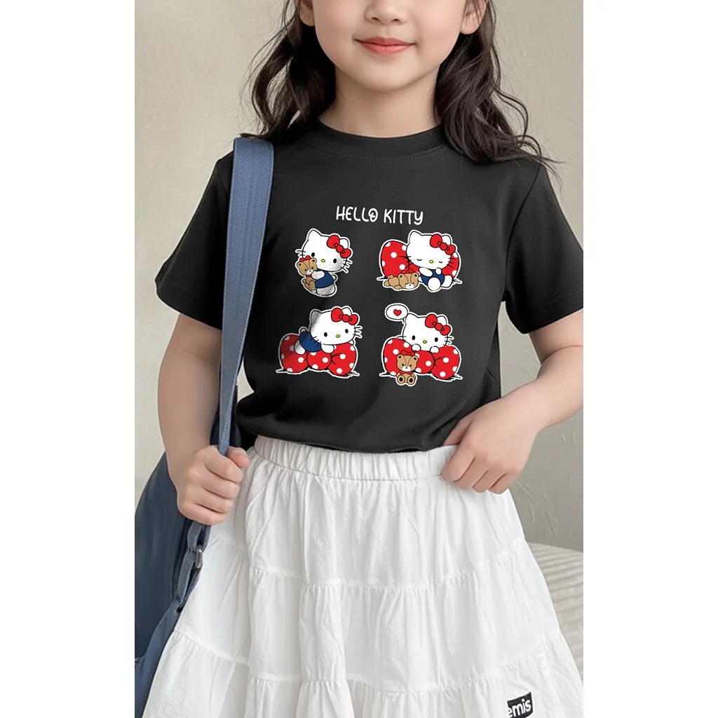 Áo thun kid form rộng Kado chất vải cotton dày dặn thoáng mát thoải mái Hello Kitty 2886_thumbnail_7