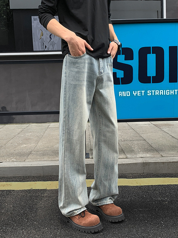 Quần Jean Nam Ống Rộng