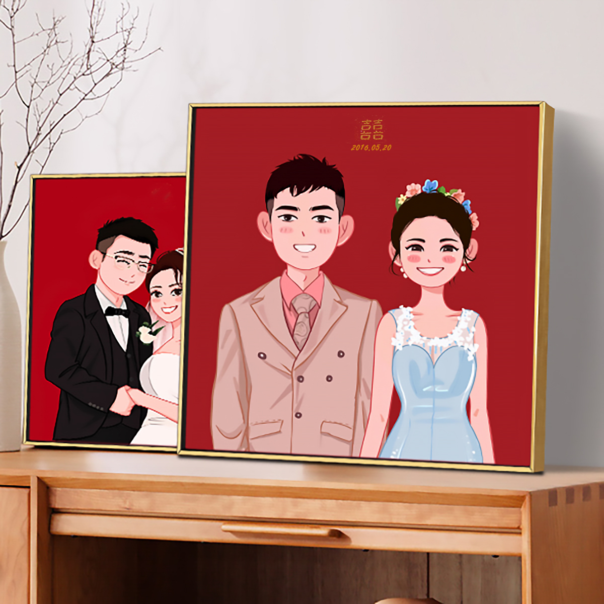 Tranh Vẽ Chibi Chuyển Thể Từ Ảnh Thật - Tranh Vẽ Theo Yêu Cầu, Lưu Giữ Kỷ Niệm Đẹp, Ý Nghĩa_thumbnail_4