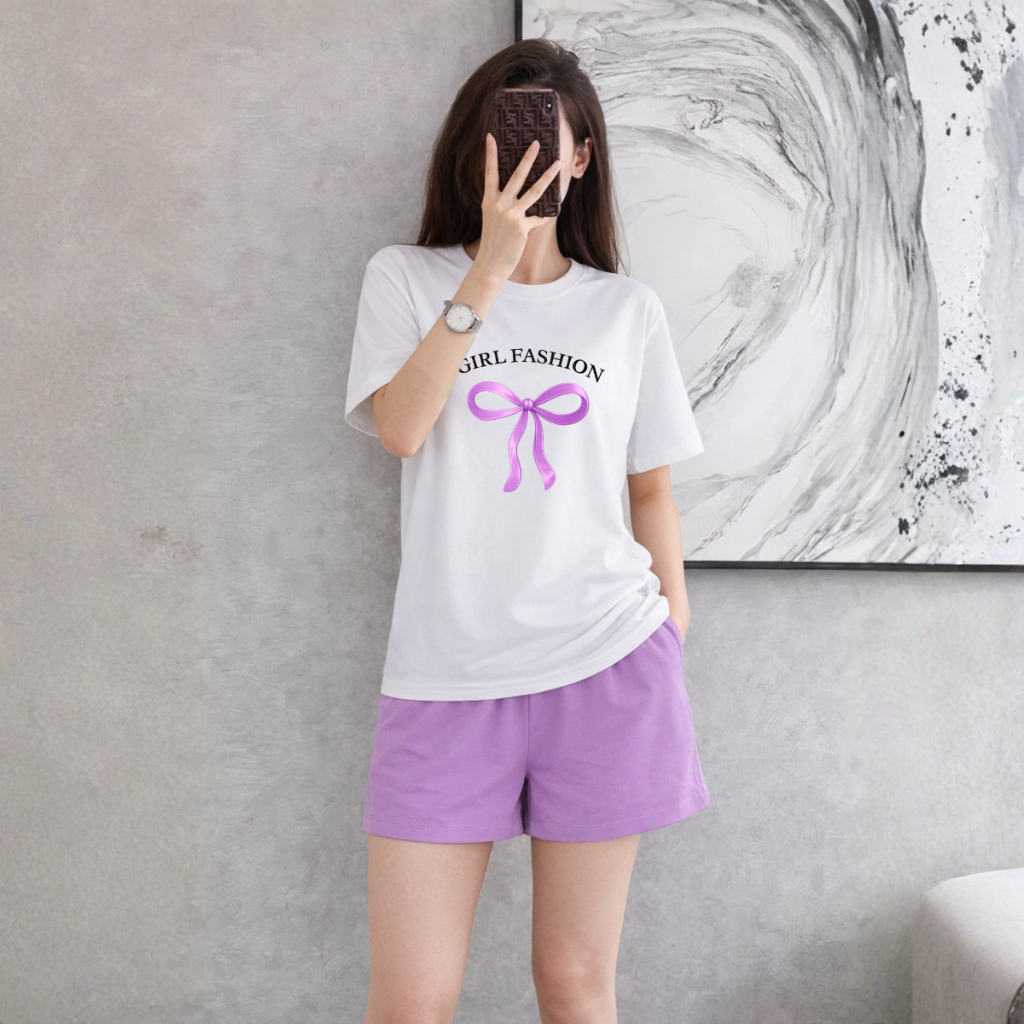 [Form rộng] Set đồ nữ dáng rộng hình nơ 'Girll Fashion'- Loza BP588-1_thumbnail_2