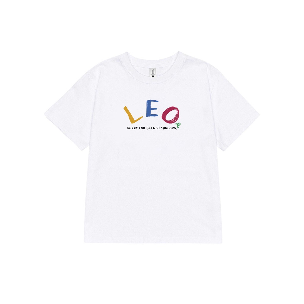 Áo baby tee ABD360 cung hoàng đạo Sư Tử LEO Miucho cotton cổ tròn in typography