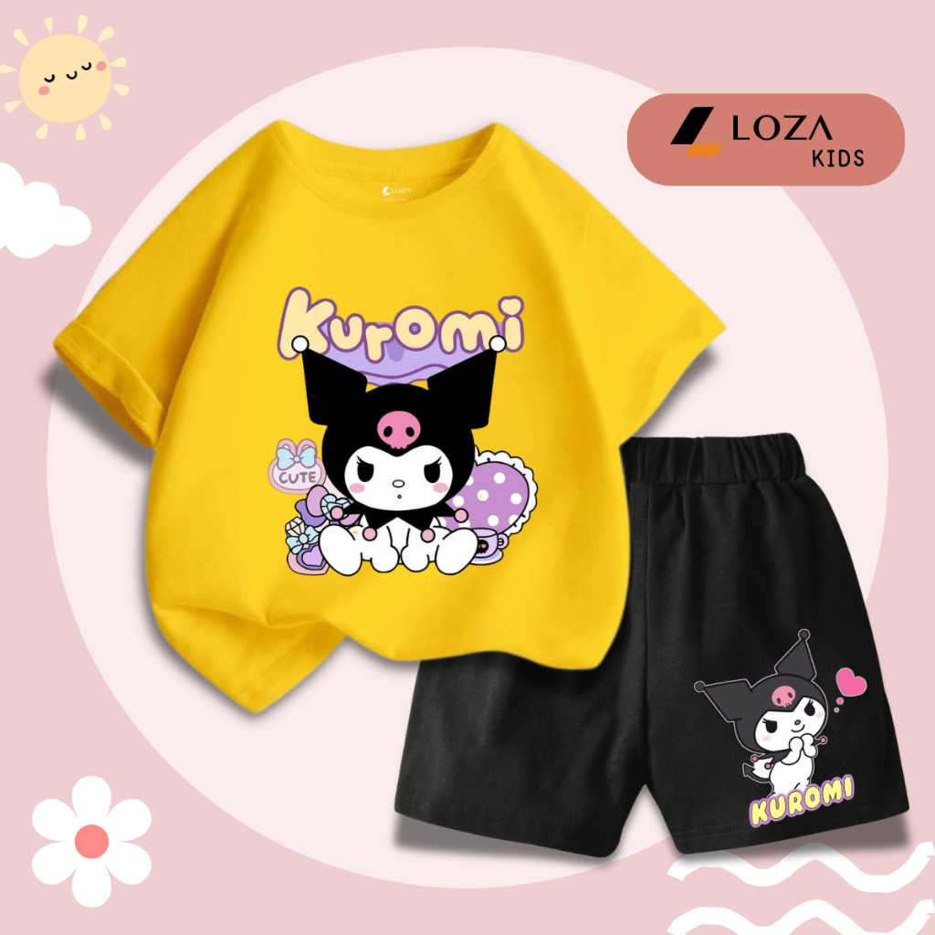 Bộ đồ bé gái in hình Kuromi -  Loza Kids SB308_thumbnail_6