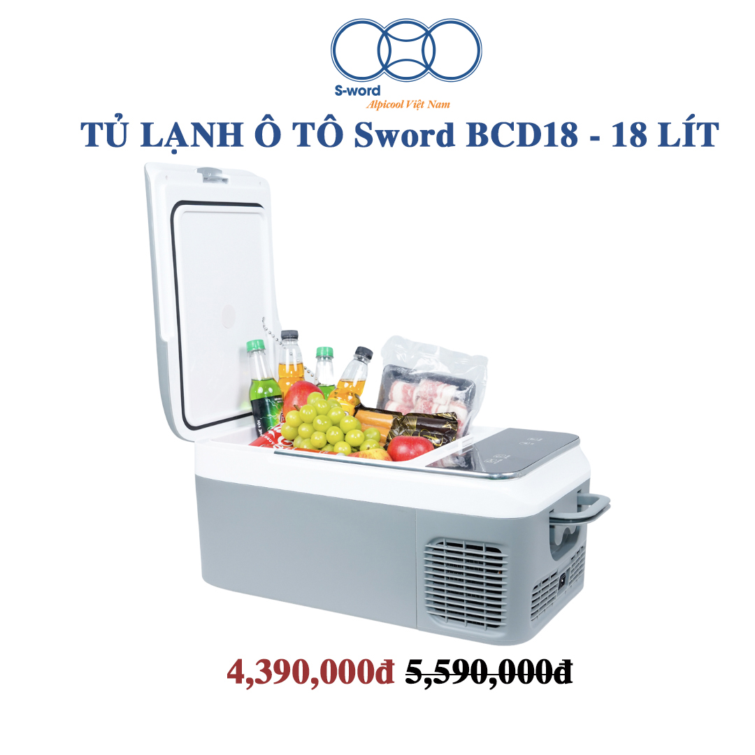 Tủ lạnh ô tô thông minh SWORD BCD18- 18 lít