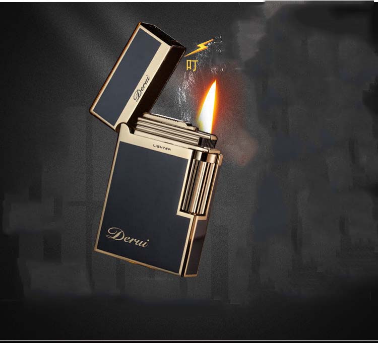 Bật lửa gas DERUI 1009 màu đen_thumbnail_2