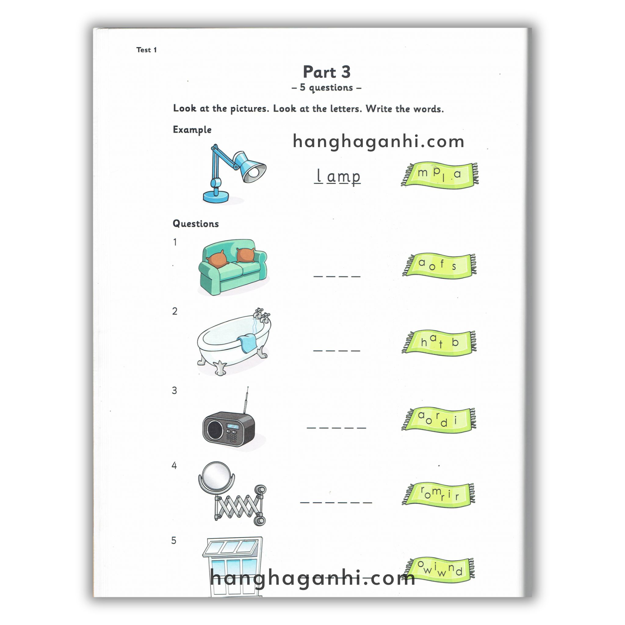 Cambridge Starters Practice Tests (Bộ đề 9 cuốn Starters) BẢN ĐẸP, Flashcard cắt rời tương tác, kèm hướng dẫn học_thumbnail_11