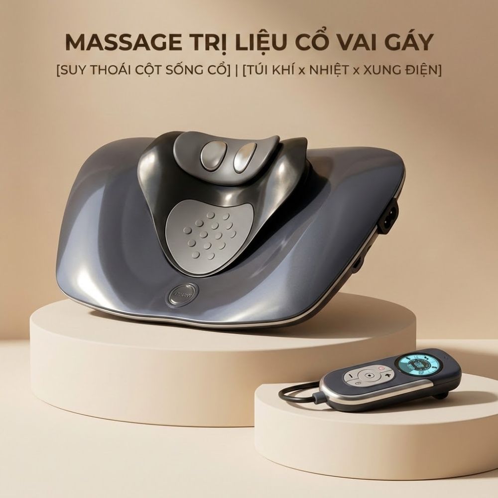 Máy Trị Liệu Cổ Vai Gáy Kachi MK426 - Giải Pháp Giảm Đau Mỏi, Phục Hồi Cột Sống Cổ Tại Nhà