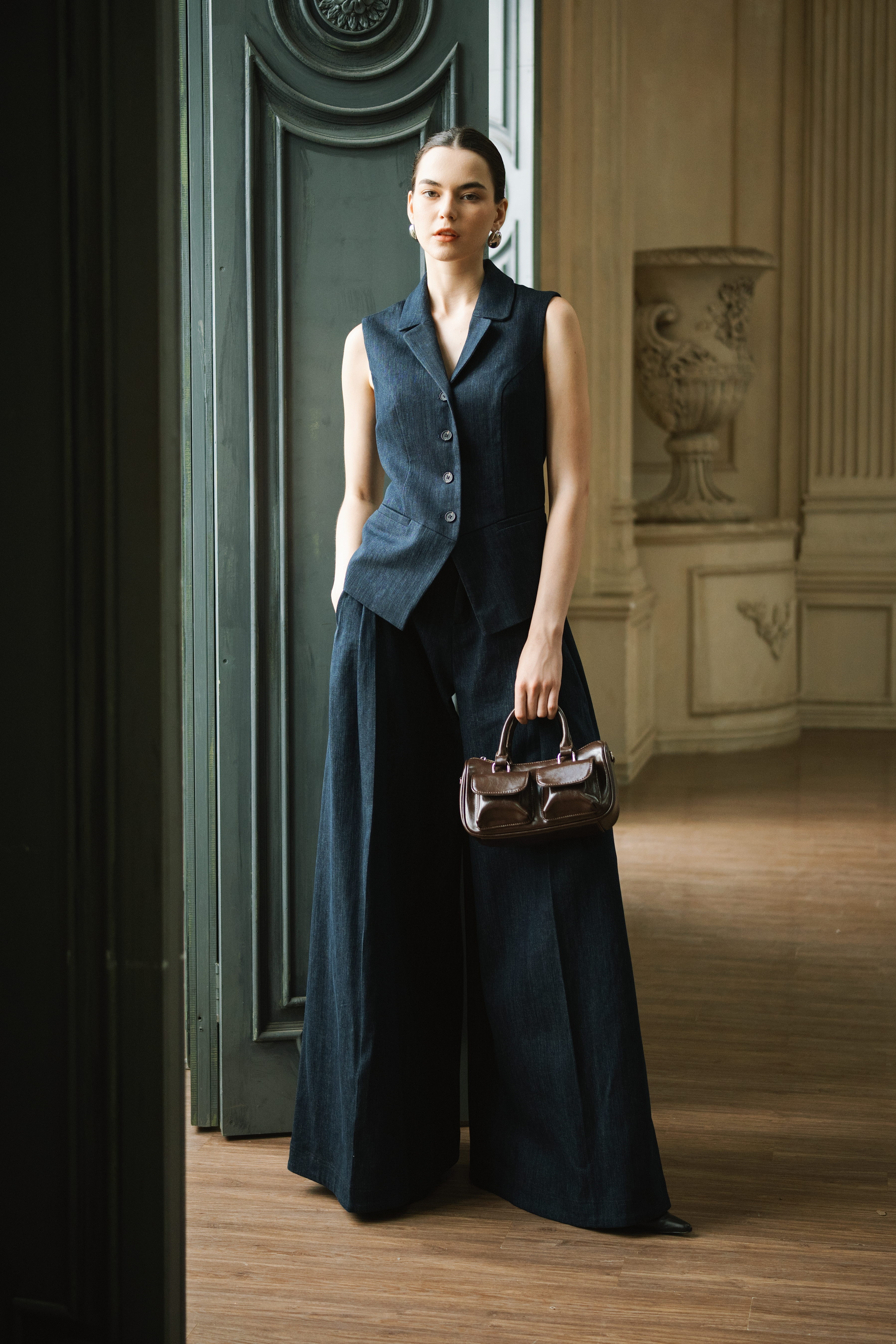 DAHLIA TUXEDO TOP - Blue_thumbnail_2