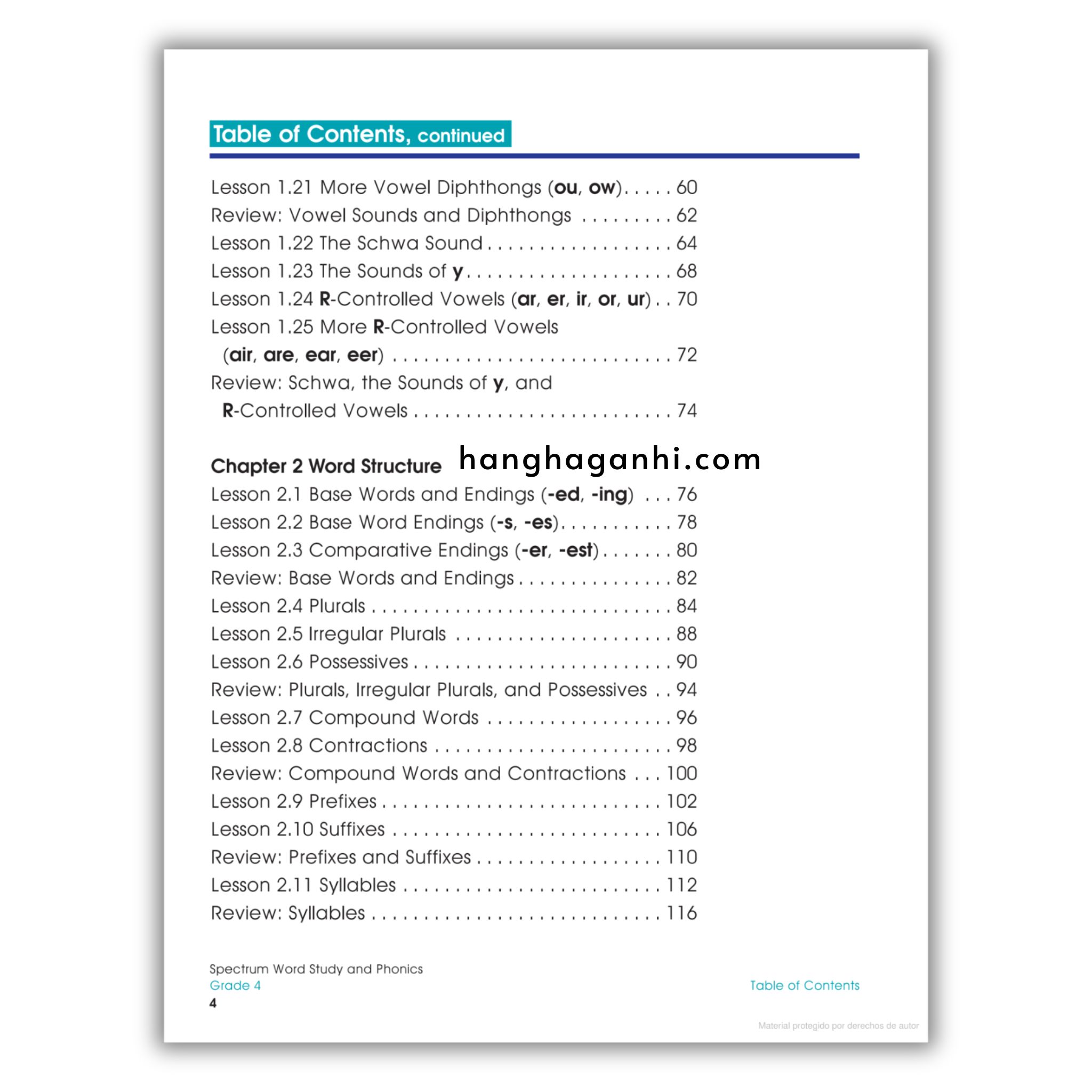 Sách Spectrum Word Study and Phonics Workbook Grade 4_thumbnail_2