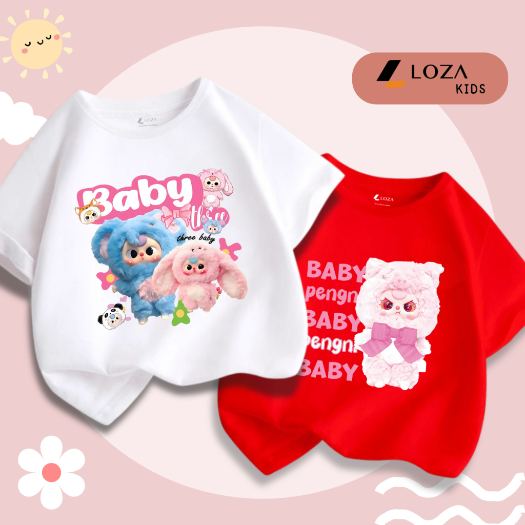 Áo phông Baby Three cho bé gái - Áo phông trẻ em Loza Kids - CA003_thumbnail_3