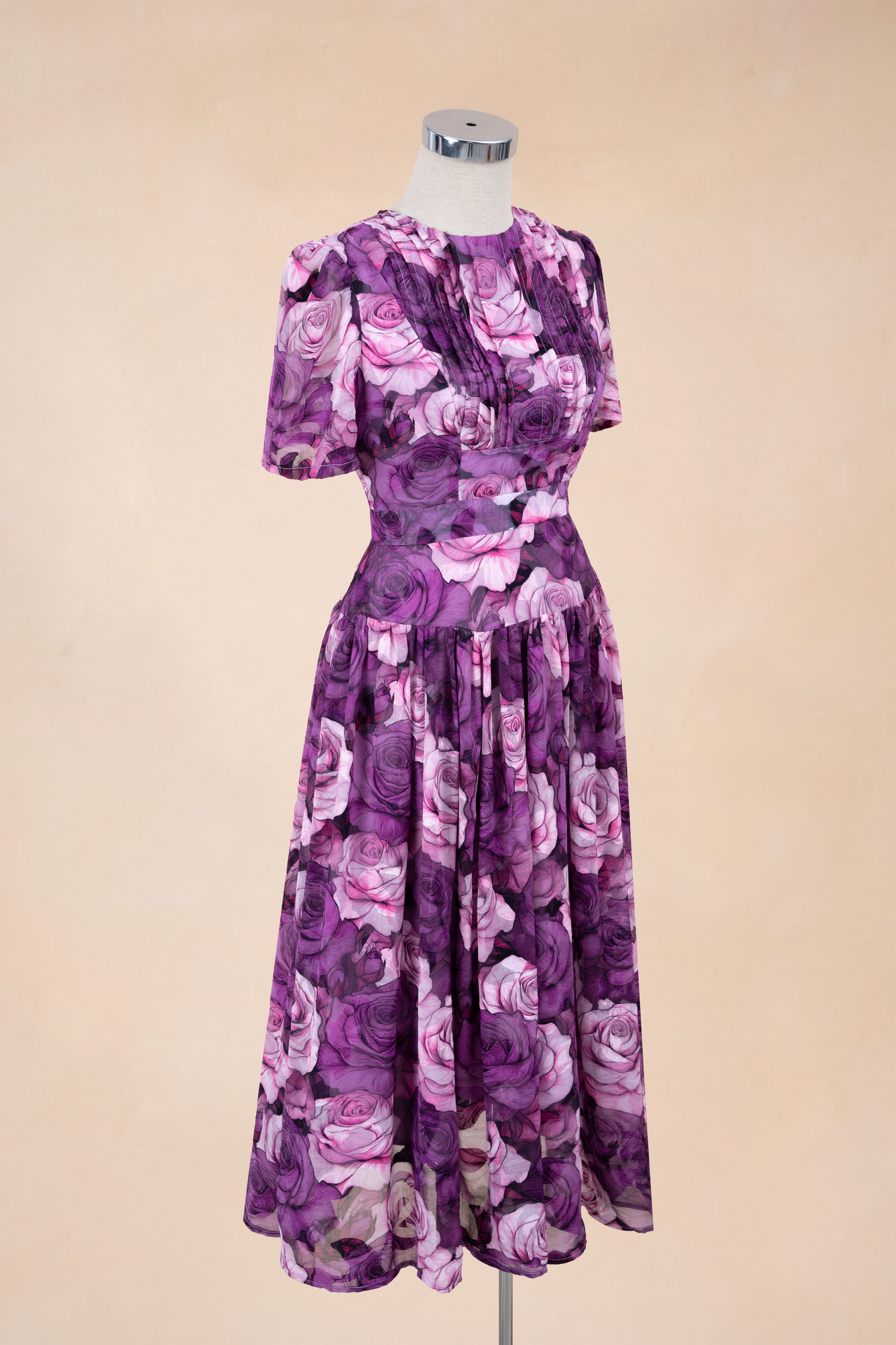 Đầm Xoè Hoa Ly Ngực Cổ Tròn_thumbnail_2