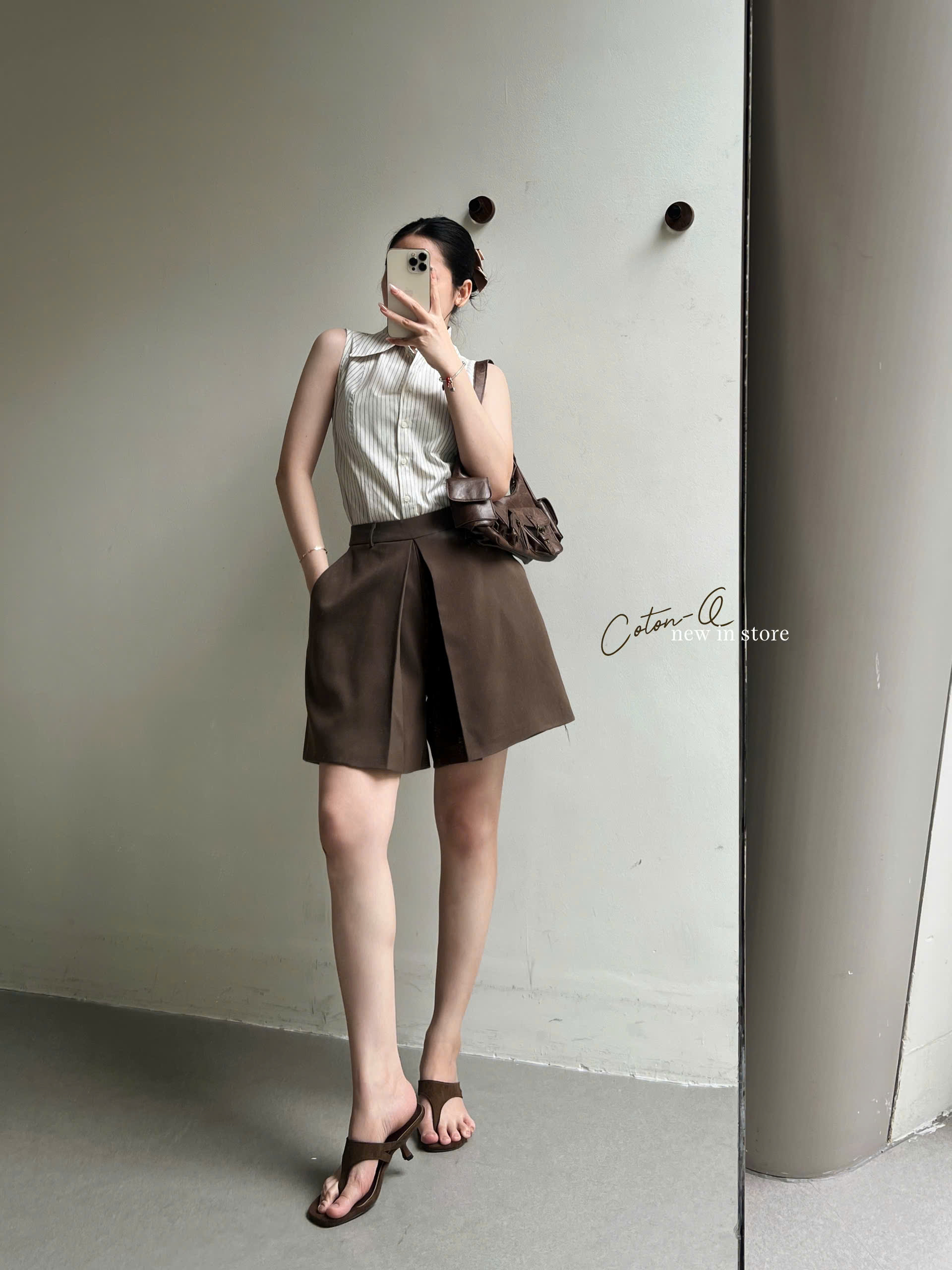 Set áo somi sát nách + quần short_thumbnail_10