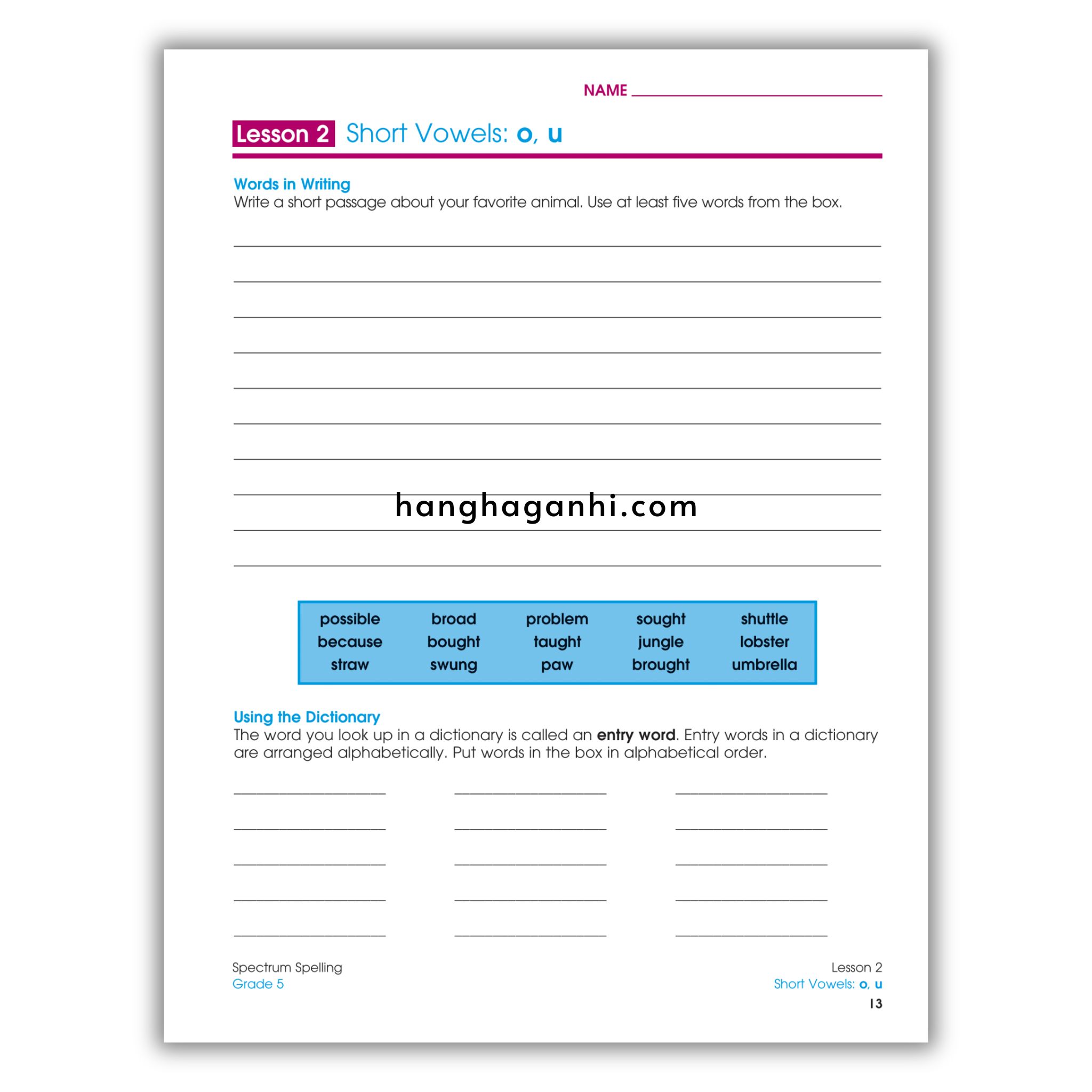 Sách Spectrum Spelling Workbook Grade 5_thumbnail_9