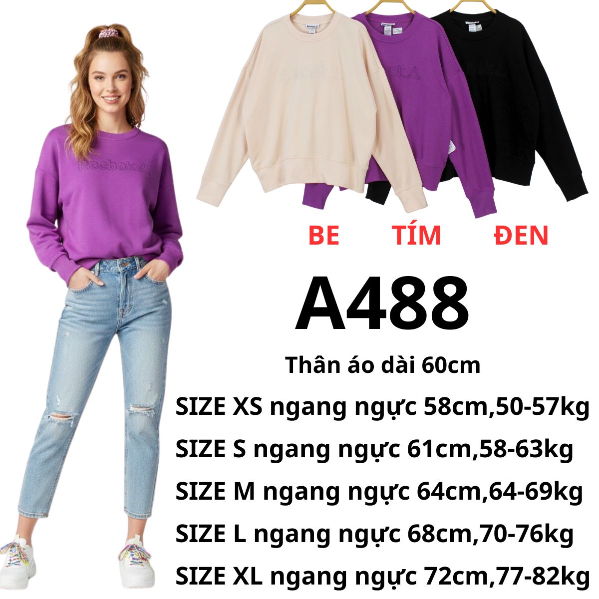 A488 - Áo sweater RB