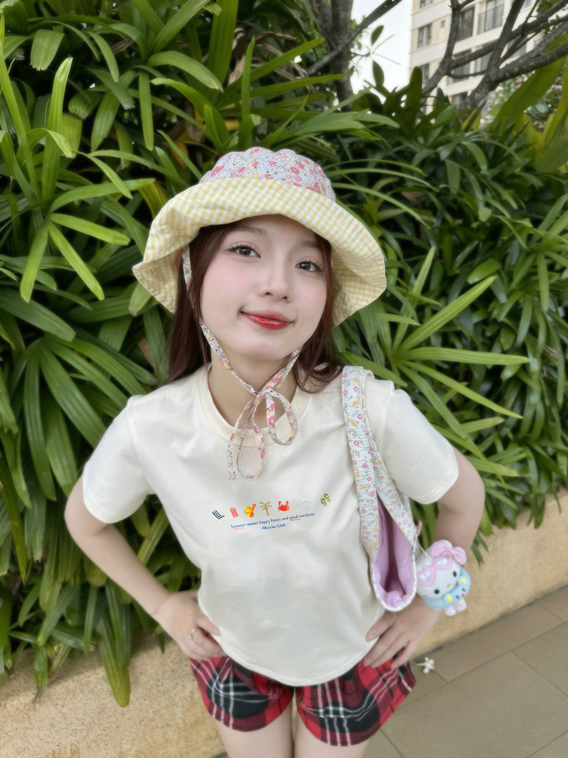 Áo baby tee ôm body hè biển 2151 Miucho cổ tròn vải cotton 4c thoáng mát in mix_thumbnail_4