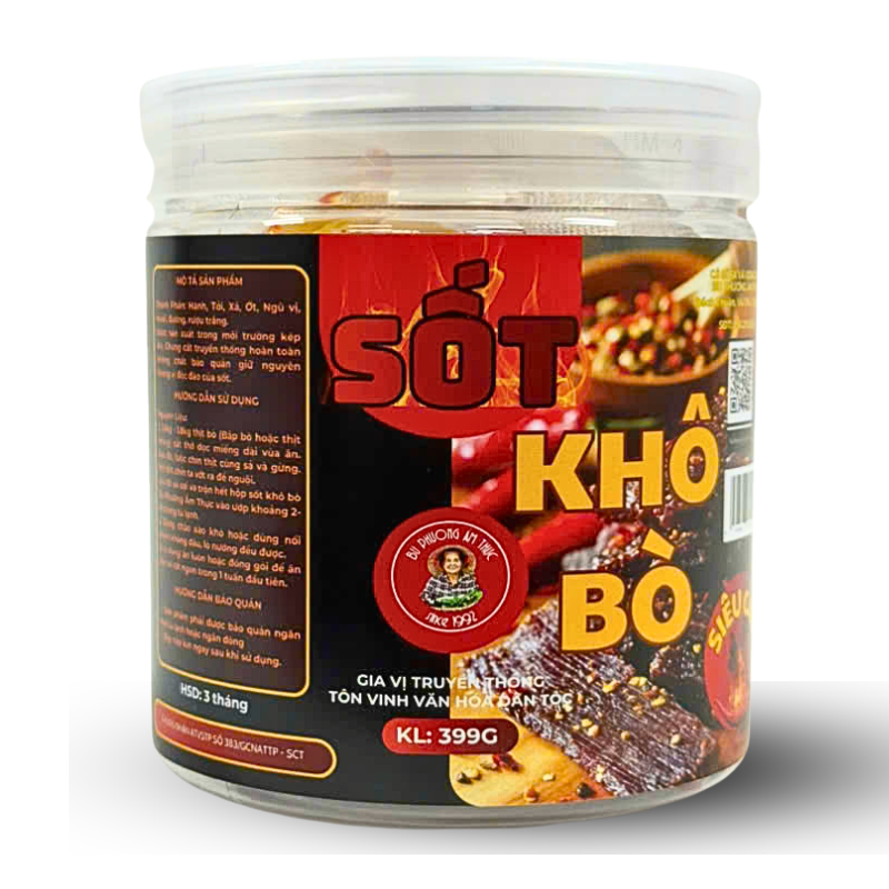 Sốt bò khô 399g siêu cay - BP33
