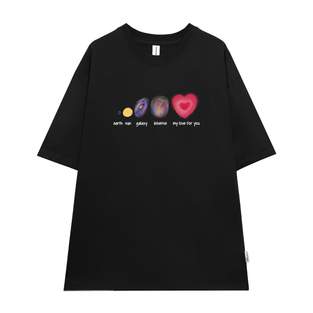 Áo thun cặp nam nữ form rộng 1958 Miucho vải 4c cotton 220gsm thoáng mát cổ tròn in mix_thumbnail_16