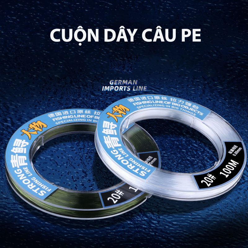 Dây Câu Nylon GERMAN Câu Cá Lớn Cuộn 100M_thumbnail_10