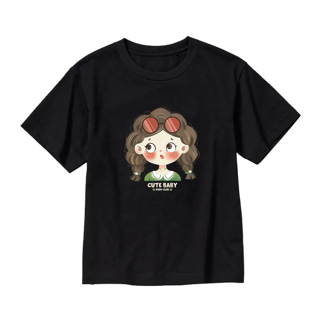Áo thun bé gái cute baby Kado vải cotton thoáng mát thấm hút tốt thoải mái vận động in mix 2932_thumbnail_9